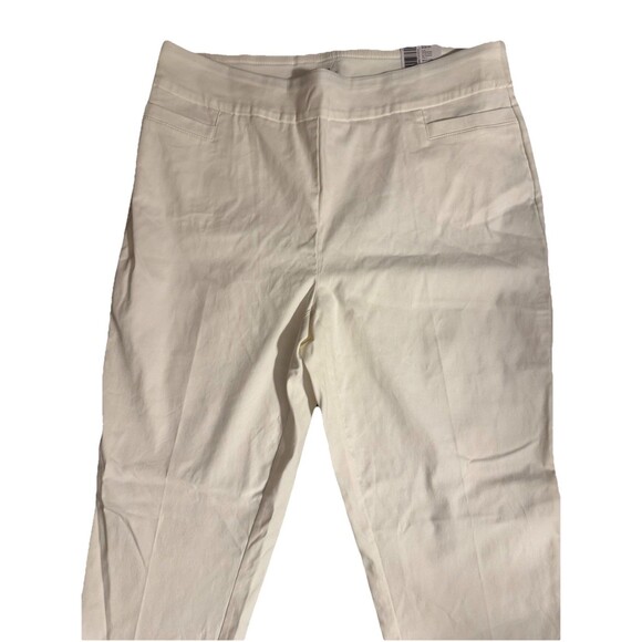NWT Kim Rogers White Ivory Pants Sz 18W Millennium Tummy Control Stretch Pull On - Picture 5 of 13
